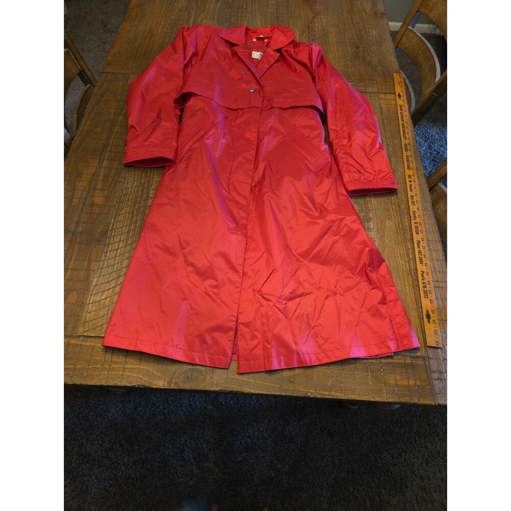 Worthington Essentials Bright Pink Size 10 Lined Raincoat